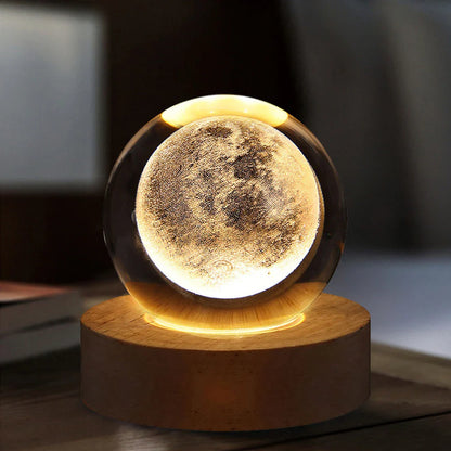 Solar System Crystal Lamp 