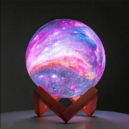 3D Print Star Moon Lamp 16 Colors LED Galaxy Night Light Creative Touch Switch Moon Lamps Home Bedroom Decoration Christmas Gift