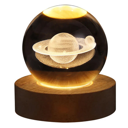 Solar System Crystal Lamp 