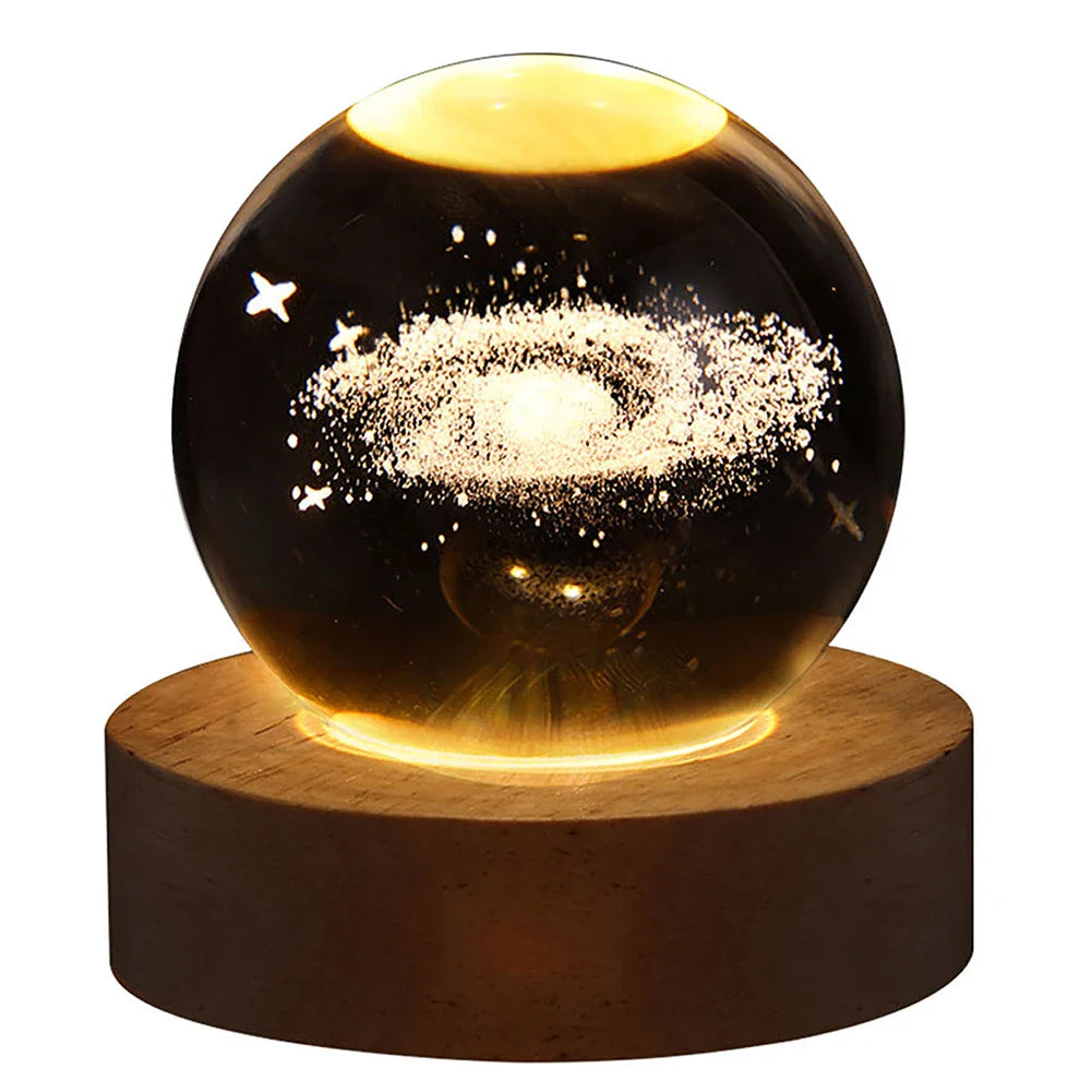 Solar System Crystal Lamp 