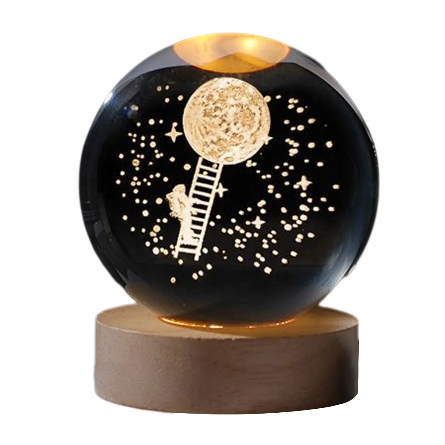 Solar System Crystal Lamp 