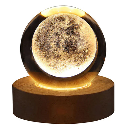 Solar System Crystal Lamp 