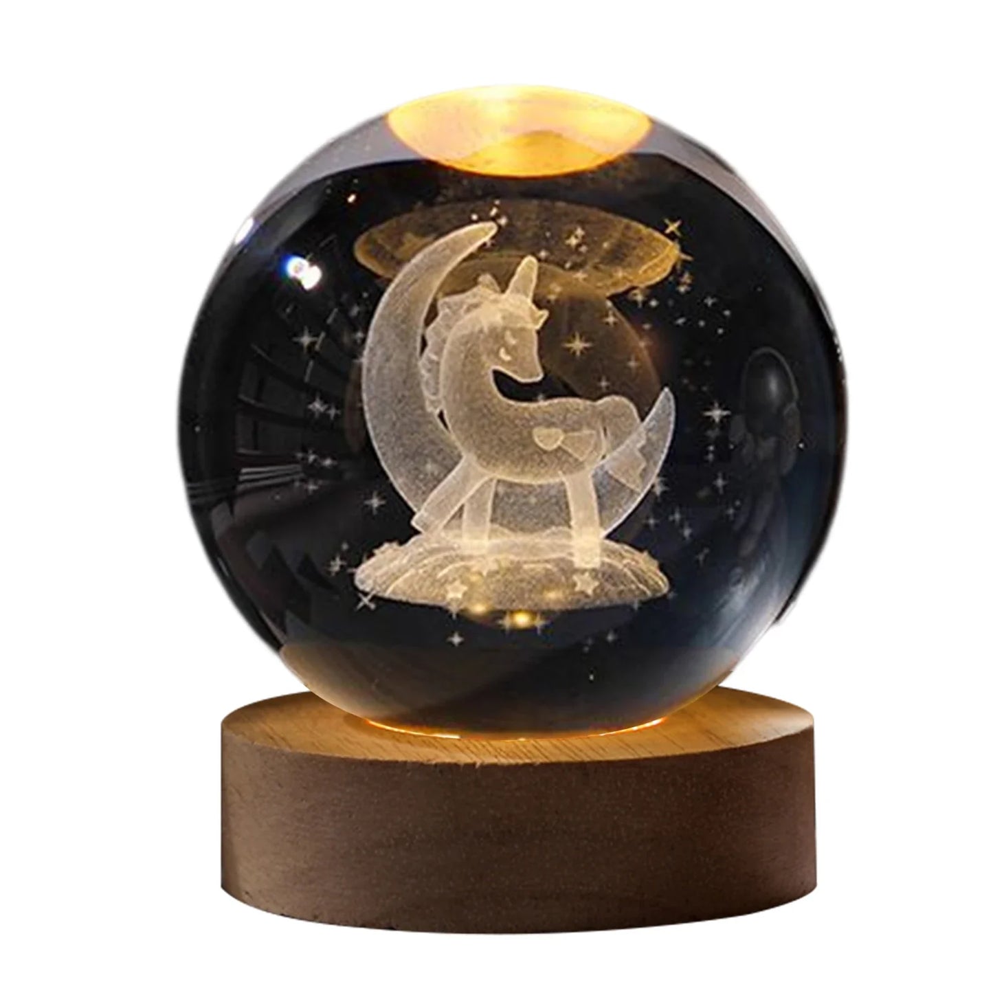 Solar System Crystal Lamp 