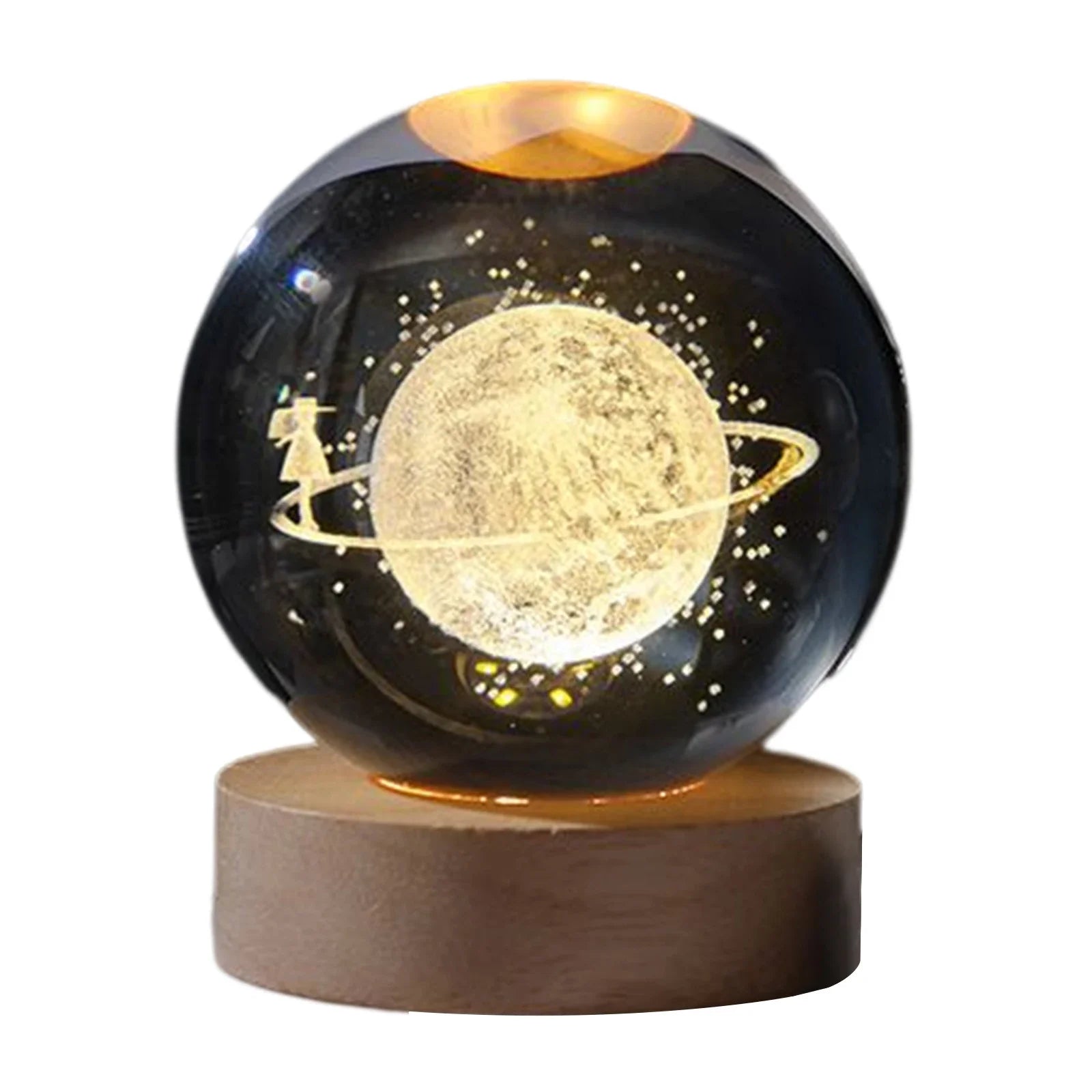 Solar System Crystal Lamp 